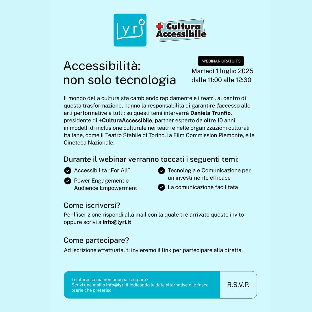 Accessibilità: non solo tecnologia
